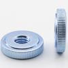 Blue & White Zinc Vertical Knurled Hand-Tightened Round Nut, Single-Layer, Thin, for M3/M4/M5/M6/GB807.