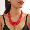 New Fashion Personality Niche Design Sense Natural Stone Beaded Necklace Women's Necklace Jewelry