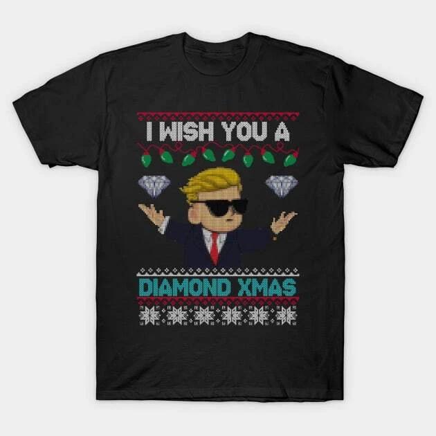 Diamond Hands - Ugly Xmas Sweater Made in Australia T-Shirt S