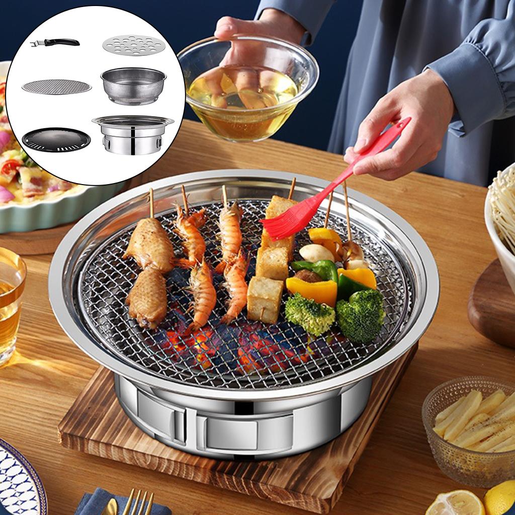 Korean Barbecue Grill Portable Camping Grill Stove Barbecue Oven Grill Kitchen Cookware Barbecue Grills