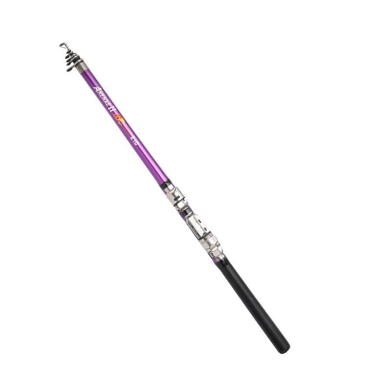 Six-Color Fishing Rod Combo: Super Hard, Long Cast Sea Rod with Metal Reel for Big Fish.