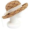 Great HELEN KAMINSKI hat Logo Metal Ribbon Straw Hat Beige Raffia Women Used