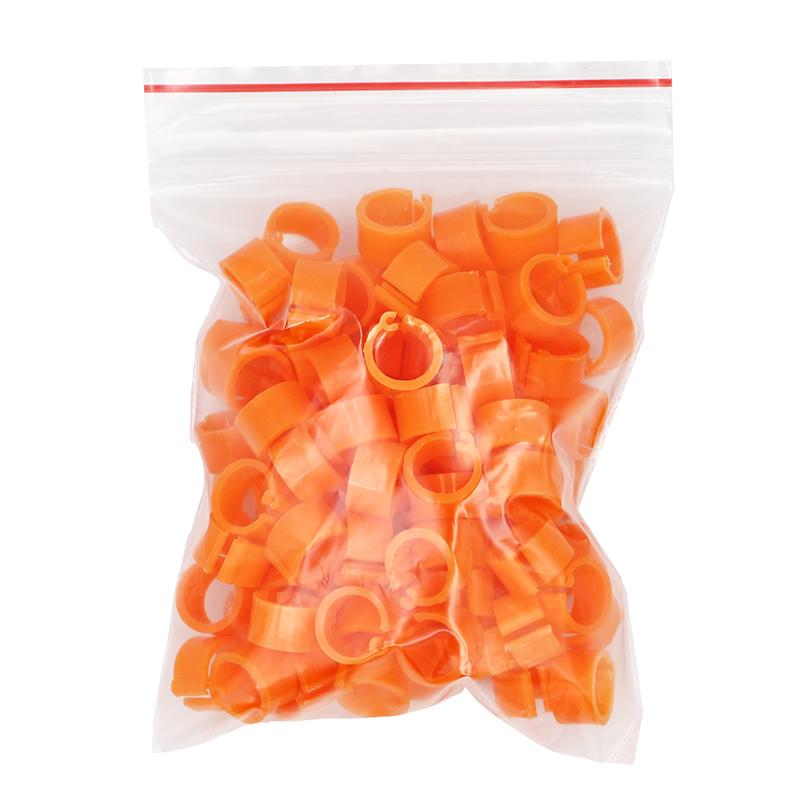 100 Stück Vogel Tauben Fußringe 10 Farben Innendurchmesser 8mm Kunststoff Tauben Clip Ring Taube Taube Wachtel Fußring