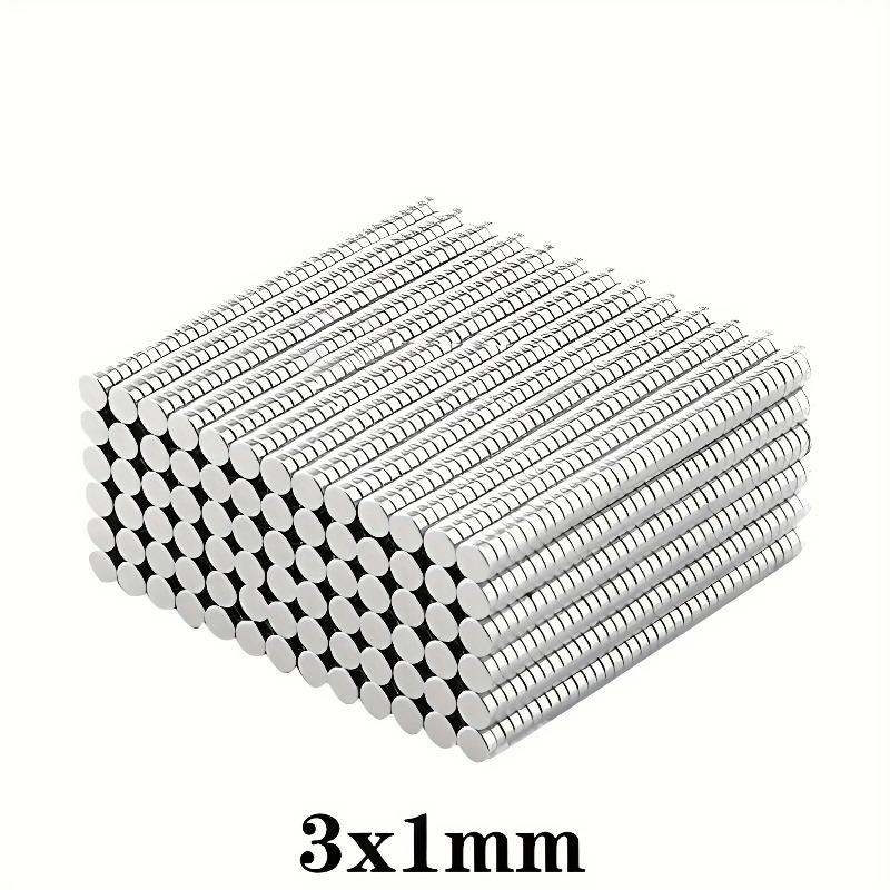 

Mini 3mmX1mm Small Round Magnet 0.118 x0.039 Magnet, Magnet 3 * 1mm Suitable for Sticker Fasteners, Office, Refrigerator
