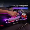 LED Large Capacity PU Car Seat Back Storage Box Seat Gap Filling Bracket Storage Box For Mercedes Benz AMG A B C E G CLA W211