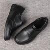 Youyun Men's Air Cushion Leather Shoes: Casual, Warm, and Easy-Fit Design for Middle-Aged and Elderly.
