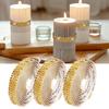 3 Yards funkelndes Strassband für Geburtstags- und Hochzeitsdekorationen Strassbänder für Kuchen- und Kerzendekoration