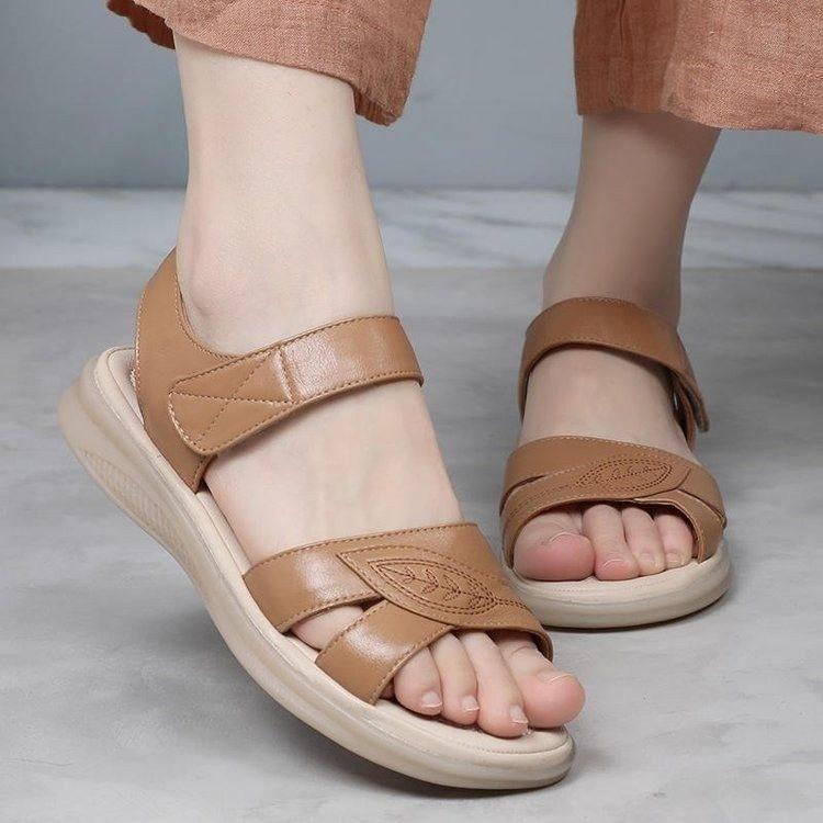 Cow Tendon Bottom Mom Sandals, Women's Flat And Lightweight Sandals