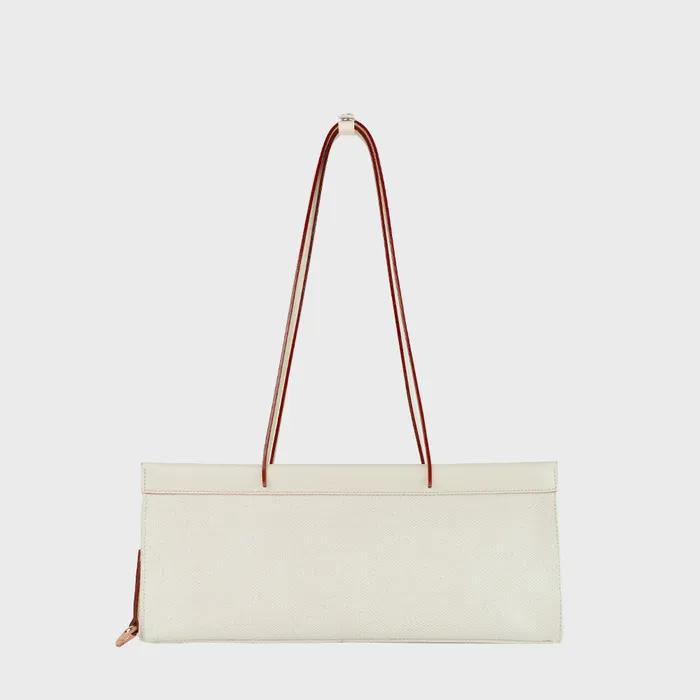 Diana Canvas Shoulder Bag S Ivory_Ivory