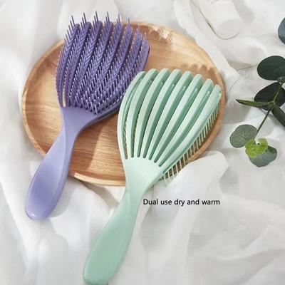Pettine massaggiante cavo a forma di conchiglia, pettine ad aria, pettine antistatico asciutto/bagnato, pettine meridiano per la testa, pettine per capelli per studenti di piccole dimensioni, grande