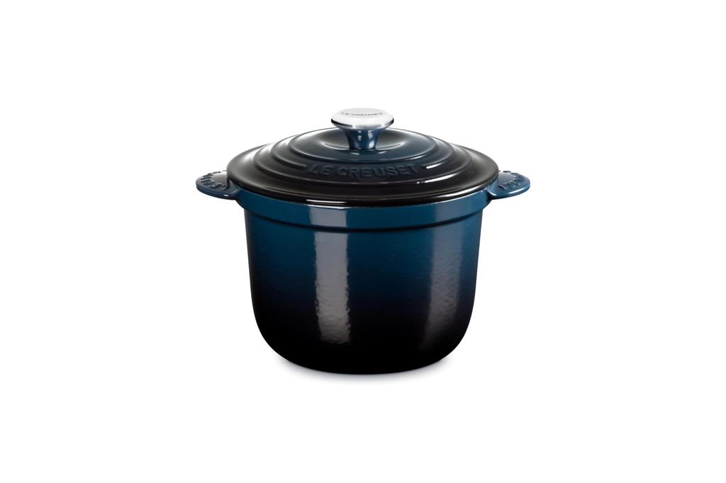 Le Creuset Cast Iron Enameled Cocotte Every 20 Navy Gas IH Oven Dishwasher Safe