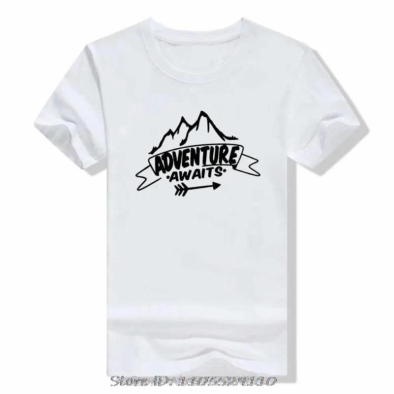 Eat Sleep Travel Repeat Mountains T-shirt Unisex Adventure Hiking Tshirt Summer Outdoor Casual Graphic Tees Tops T Shirt Tops