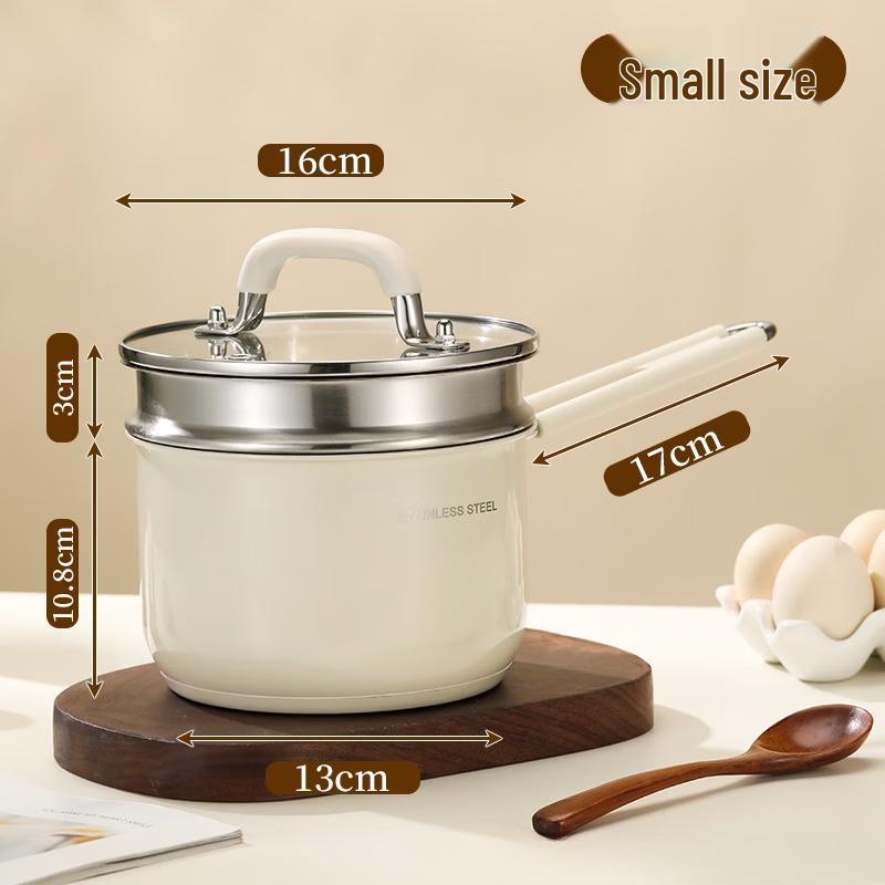 316 Stainless Steel Milk Pot with Steamer