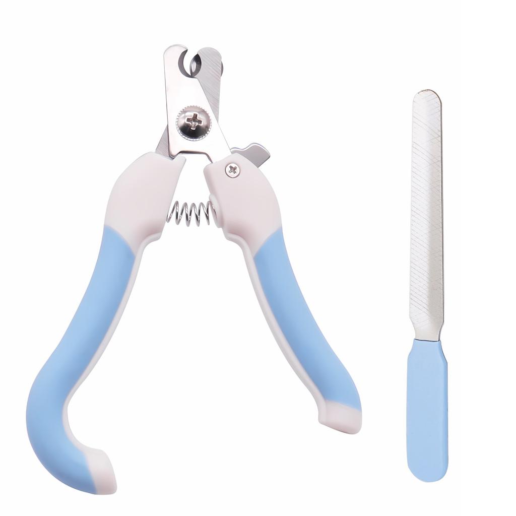 Pet Nail Clippers for Dogs and Cats, Stainless Steel Grooming Scissors with Straight Handle, Safe Toe Claw Trimmer Tool