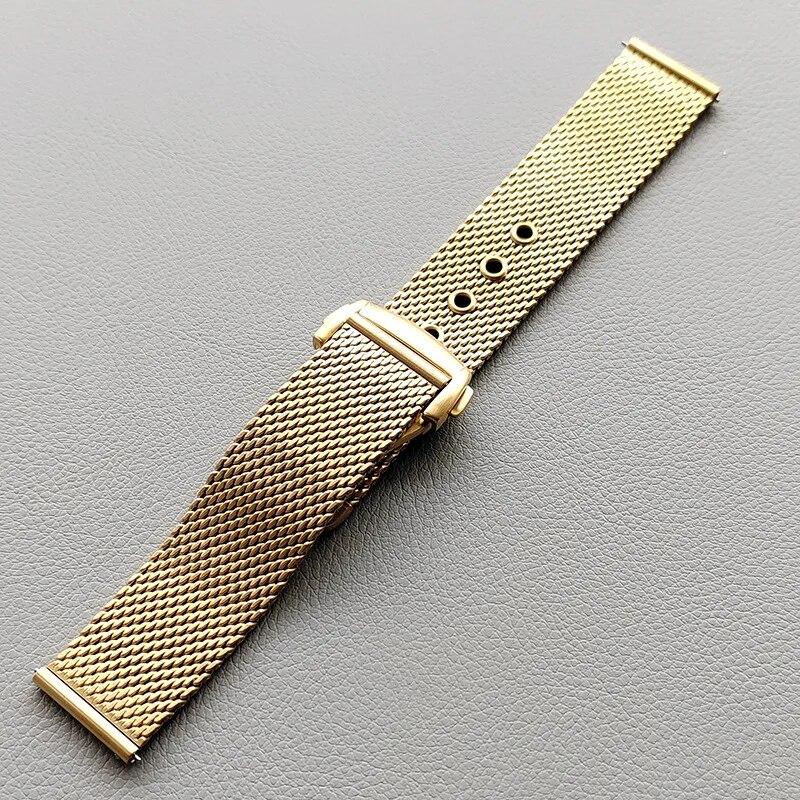 

Міланський ремінець для Omega Seamaster 007 Quick Release Mesh Loop Складна пряжка з нержавіючої сталі Чоловічий металевий ремінець для годинника 20 мм 22 мм 20mm