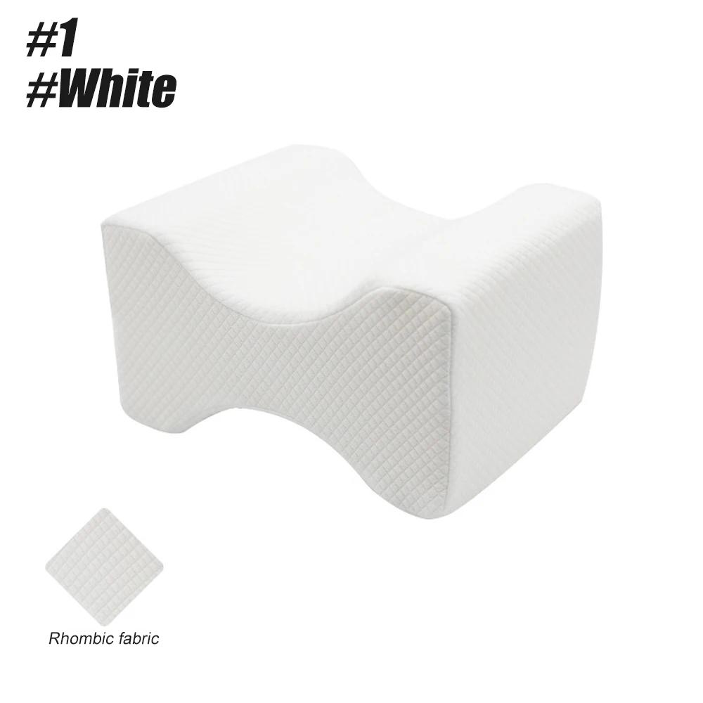 

Knee Pillow For Side Sleepers - 100% Memory Foam Wedge Contour- Spacer Cushion For Spine Alignment, Back Pain, Pregnancy Support
