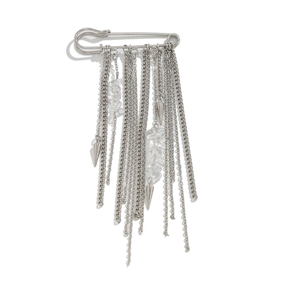 

Personality Tassel Pin Bag Pendant Fixed Clothes Pin Detachable Button Clasps Button Tightener Jean Tighten Buckle Bag Charms серебряный