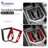 Real Soft Carbon Fiber LHD RHD Car Automotive Gear Shift Panel Frame Sticker for Subaru Forester      2024