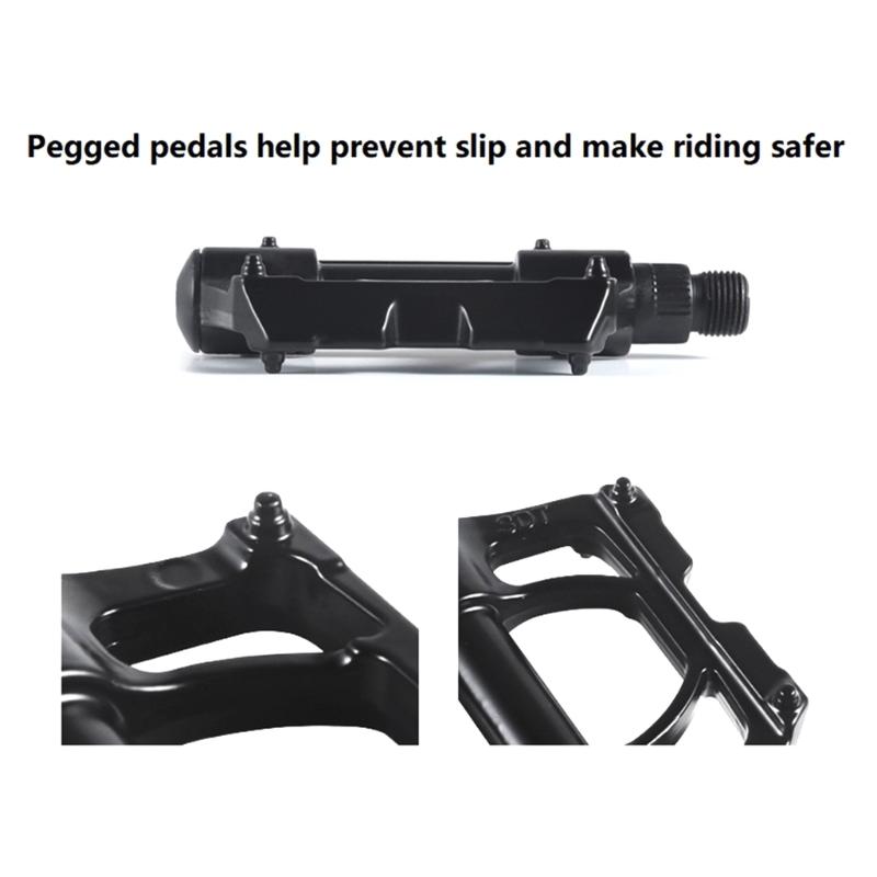Aluminum Alloy Mountain Bicycles Pedals 4 Seal Bearings Nonslip Bicycles Pedals Wide Flat Cycling Pedals Enduring