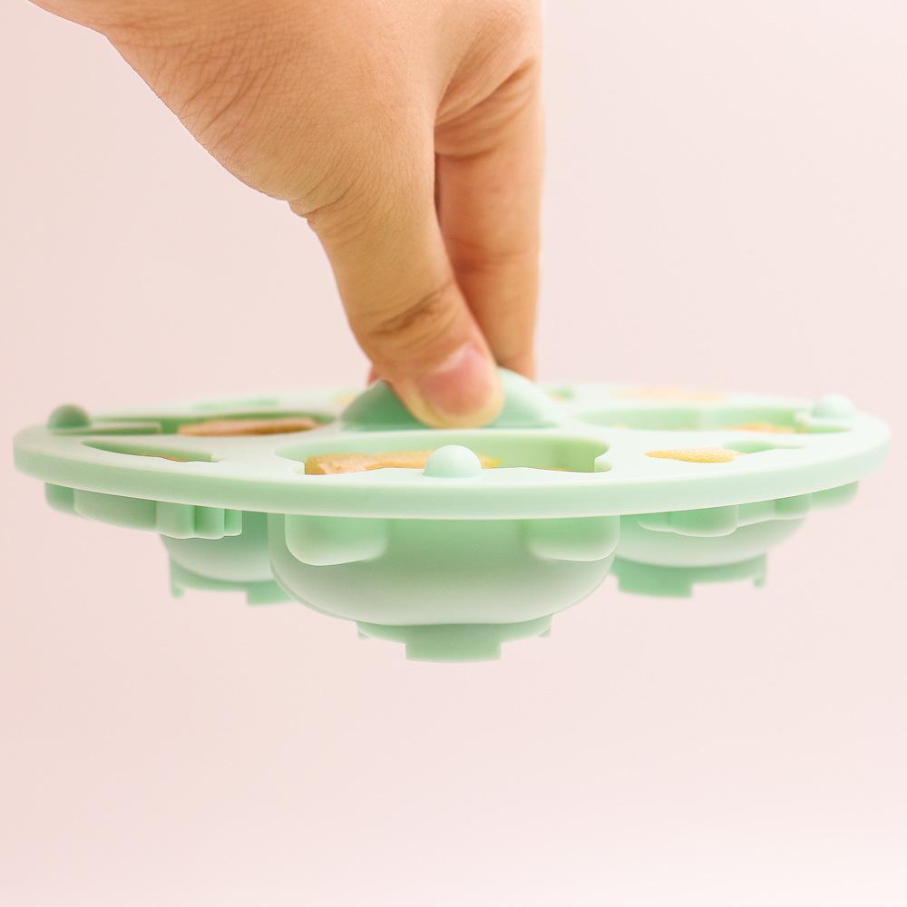 Platinum Silicone Cake Mold with Lid - DIY Rice Cake and Baby Food Baking Tool
