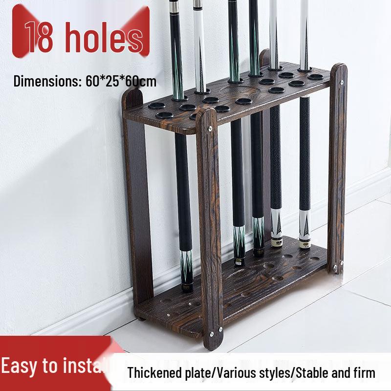 Jundingying 18-Hole Billiard Cue Rack