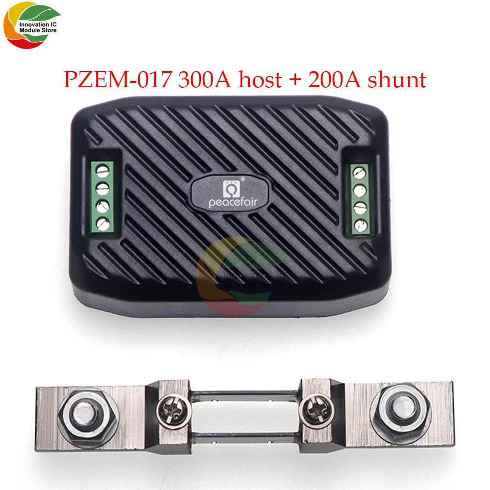Peacefair Newest PZEM-017 DC 0-300V Voltmeter Ammeter RS485 Modbus Voltage Current Power Energy Meter Electric Watt Meter