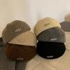 Metal Label Artist Cap Knitted Octagonal Cap Elegant Woolen Berets  Party