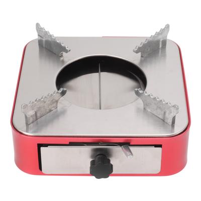 Alcohol Stove Portable Drawer Type Solid Alcohol Burner for Outdoor Camping Travel Barbecue Red
