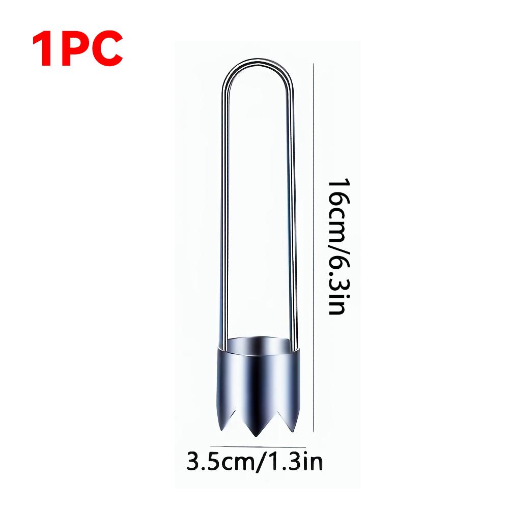 Stainless Steel Multi-Purpose Fruit Vegetable Corer Seed Remover Universal Kitchen Gadget for Apple Pear Tomato Bell Pepper