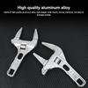 Mini Adjustable Wrench Bathroom Repair Tool Strong Clamping Large Open End Multifunctional Spanner for Plumbing And Maintenance