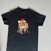 Meowy Christmas Katzen T Shirt Schwarz Cute Cat Xmas Print Size M Vintage Streetwear Slightly Breathable