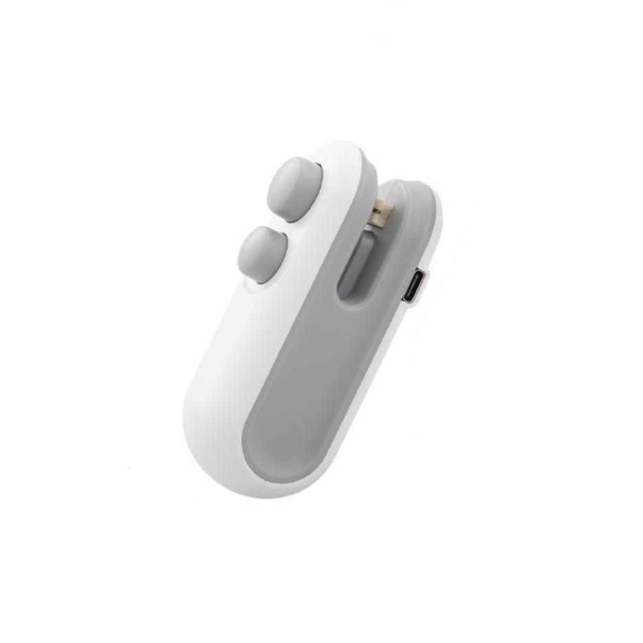 Utěsnění mini sáčků na svačiny, dobíjecí tepelný uzávěr sáčků 2 v 1 s řezačkou na třísky, těsnění plastových sáčků Udržujte potraviny čerstvé