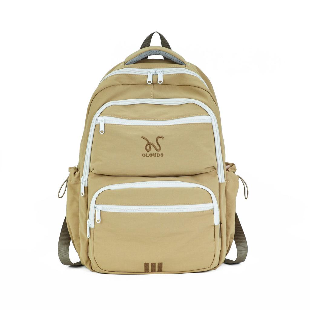 Schoolbag Korean Schoolbag Outdoor Travel Large Capacity Solid Color Middle School Student Backpack High Value Girl Backpack