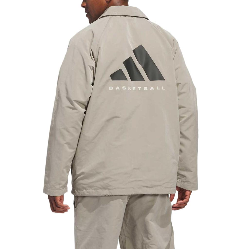 Adidas Basketball The 2025 Collection Chapter 02 Coach Breathable Comfortable Windproof Jacket Unisex Jacket Light-Sesame-Gray-Brown JC7843