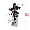 Attack on Titan Acrylic Standing Eren Mikasa Levi Erwin Armin Animation Action Figures Wolf Titan 16cm Miniature Playthings Decor Playthings For Kid