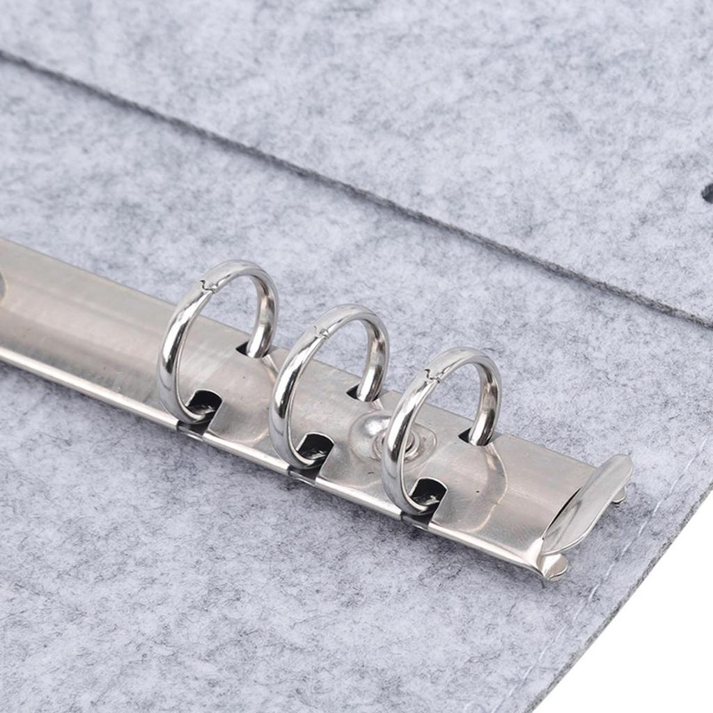 A5 A6 No Inner Pages Felt Shell Fabric Notebook Loose Leaf Notebook Inner Page Ring Binder Stationery Gift Student Supplies