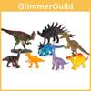 Colorful Dinosaur Figures Set Plastic Replica For Dinosaur Enthusiasts And Kids