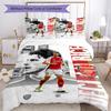 Arsenal Football Player Comforter Cover Set Design for Playroom Lightweight Christmas Gift