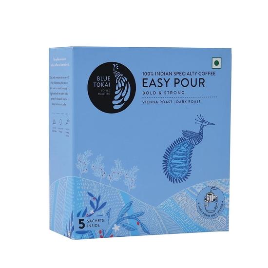 

Blue Tokai Coffee Roasters Easy Pour Over Coffee Drip Bags| Dark Roast|Pack Of 5|Ready To Brew In 2 Mins|Just Pour In Hot Water,55 Gram 100GM