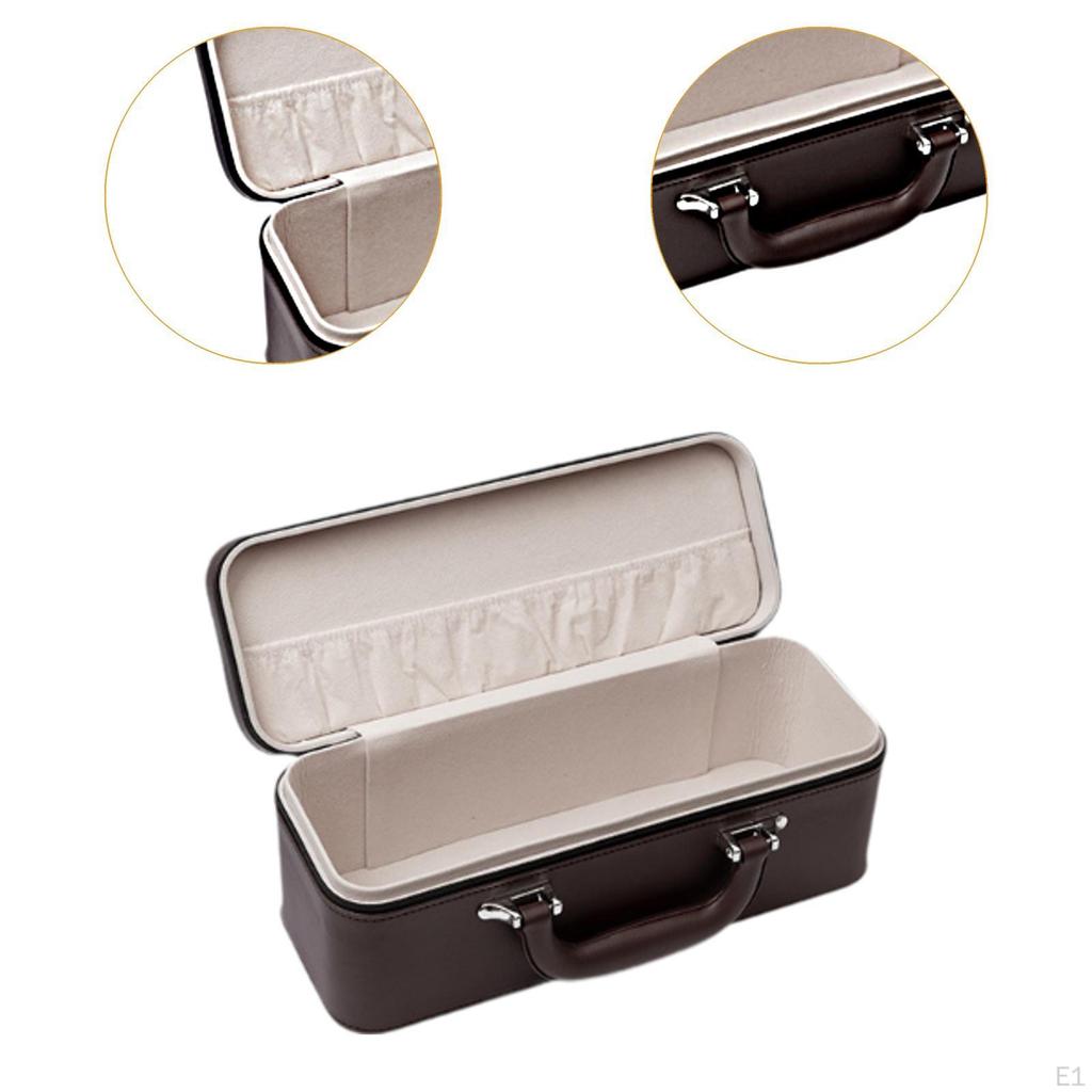 Jewelry Storage Box Bracelets Display Holder with Handle Elegant Spacious Necklace Bracelet Case