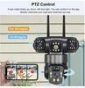 V360Pro 4G Solar Surveillance Camera: Triple-Lens, Outdoor, Night Vision, Waterproof, Lightning-Proof, No Network or Power Required.