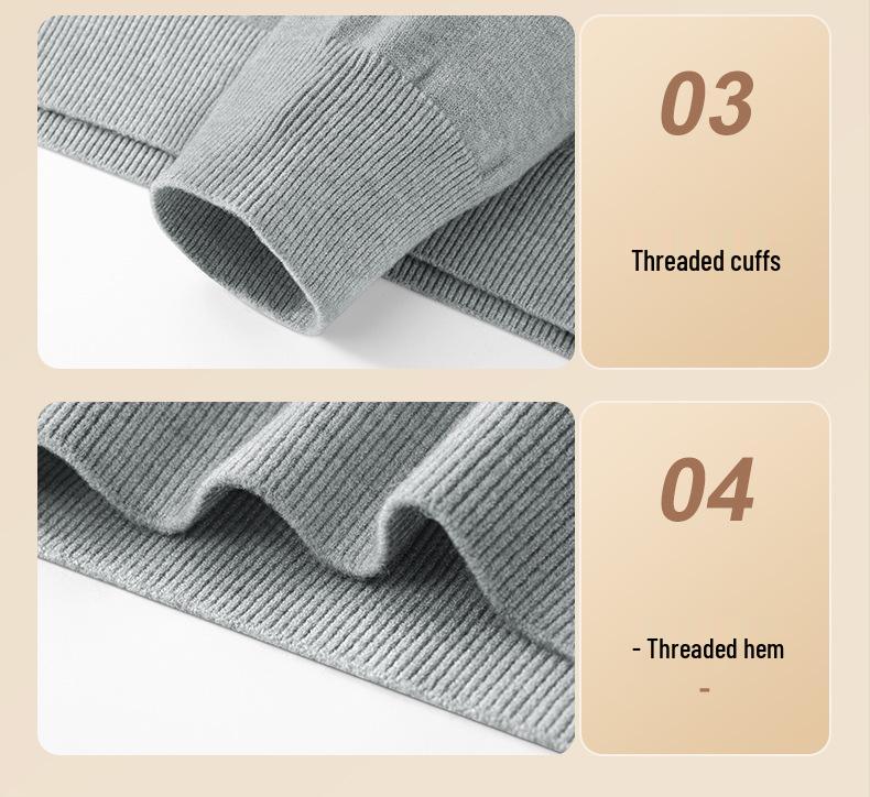 Men's Wool Modal Faux Two-Piece Lapel Sweater: New Autumn/Winter Warm Knit Base Layer Top