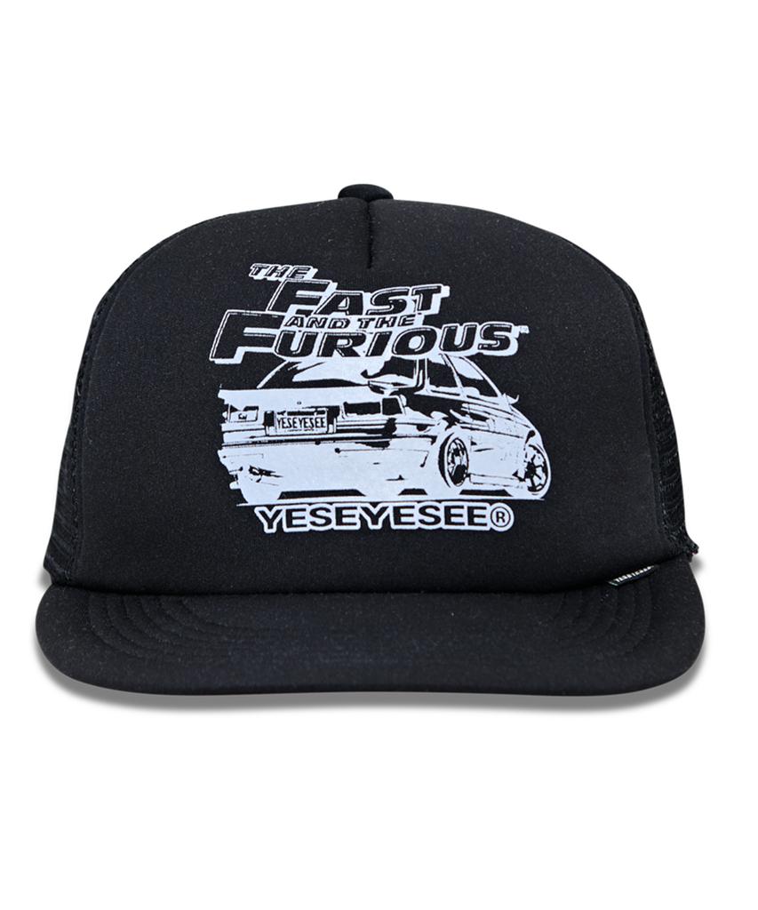 YESEYESEE Y.E.S X Fast & Furious Trucker Cap Black