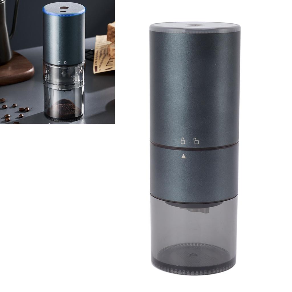 Electric Coffee Grinder Fine Coarse Automatic USB Charging Portable Cordless Bean Grinder 110ml