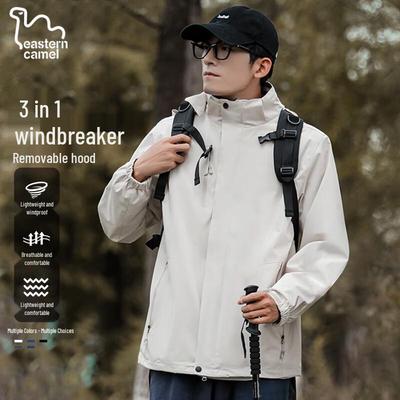 EASTERN CAMEL Men's 3-in-1 Outdoor Windproof Jacket