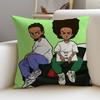 Sharp TThe BoondocksS Cushion Cover Breathable and skinfriendly linen pillowcase square removable and washable cushion