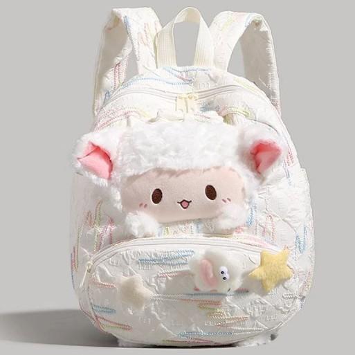 Schoolbag Fashion 1011 Lamb Pain Bag Women's Light Shopping Sweet Girl School Bag Children's Backpack Women's Backpack