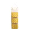 3 Pockets Wall Door Closet Home Hanging Storage Bag Linen Fabric Organizer Pouch