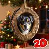 Cute Animal Christmas Ornament 2D Nimal Raccoon Owl Ornaments Car Bunny Decoration Squirrel Hedgehog Wildlife Bird Hanging E6U3