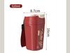 High-Value Portable Straw Cup with Lanyard, 304 Stainless Steel, Ideal for Cola and Coffee, Great Gift
